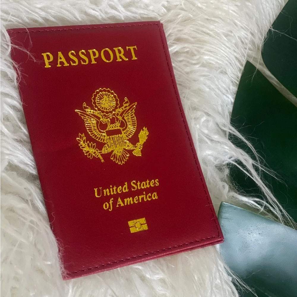 Deep Red Passport Cover
